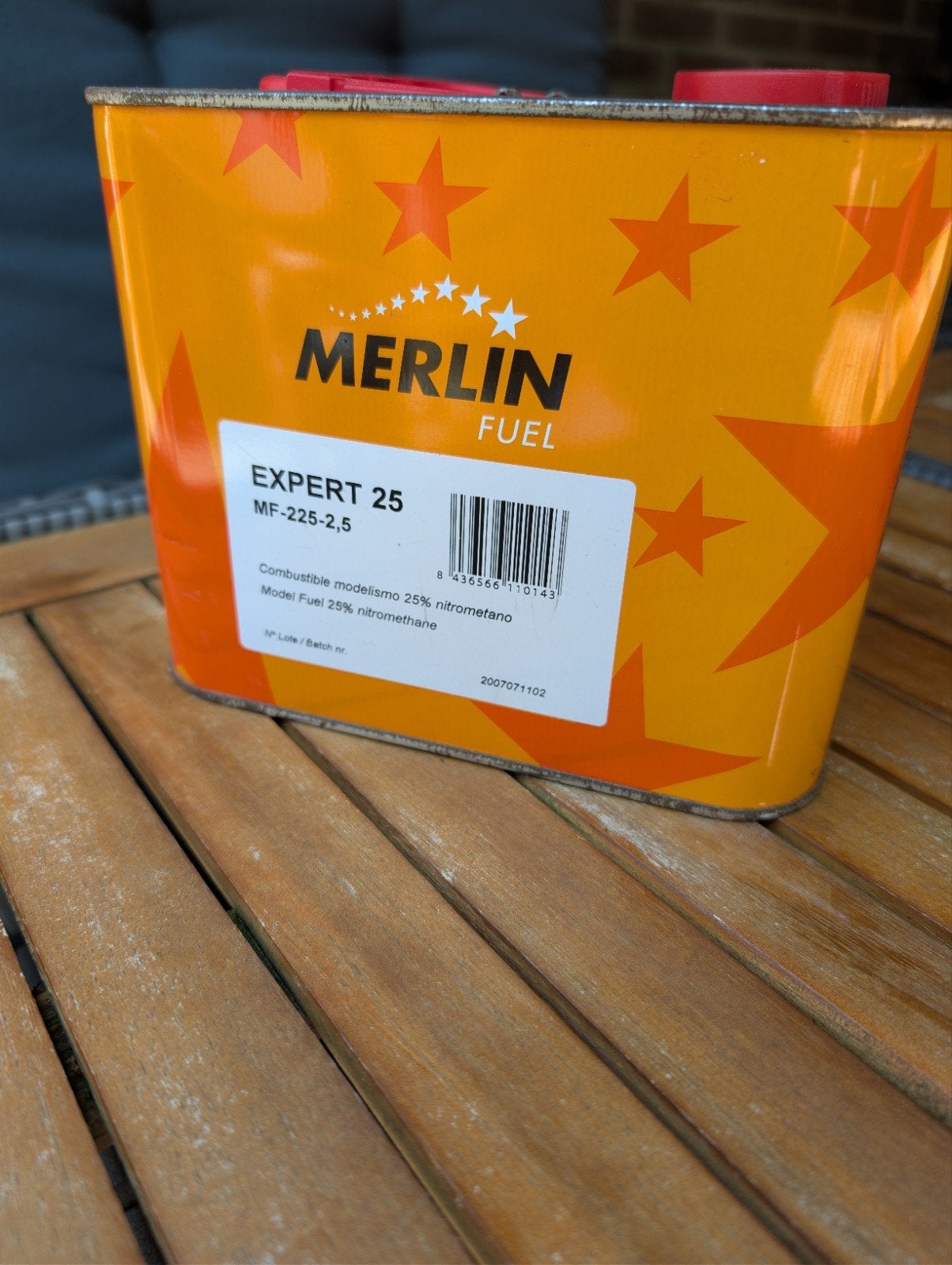 2,5 liter nitro 25%, Ophalen, Nitro