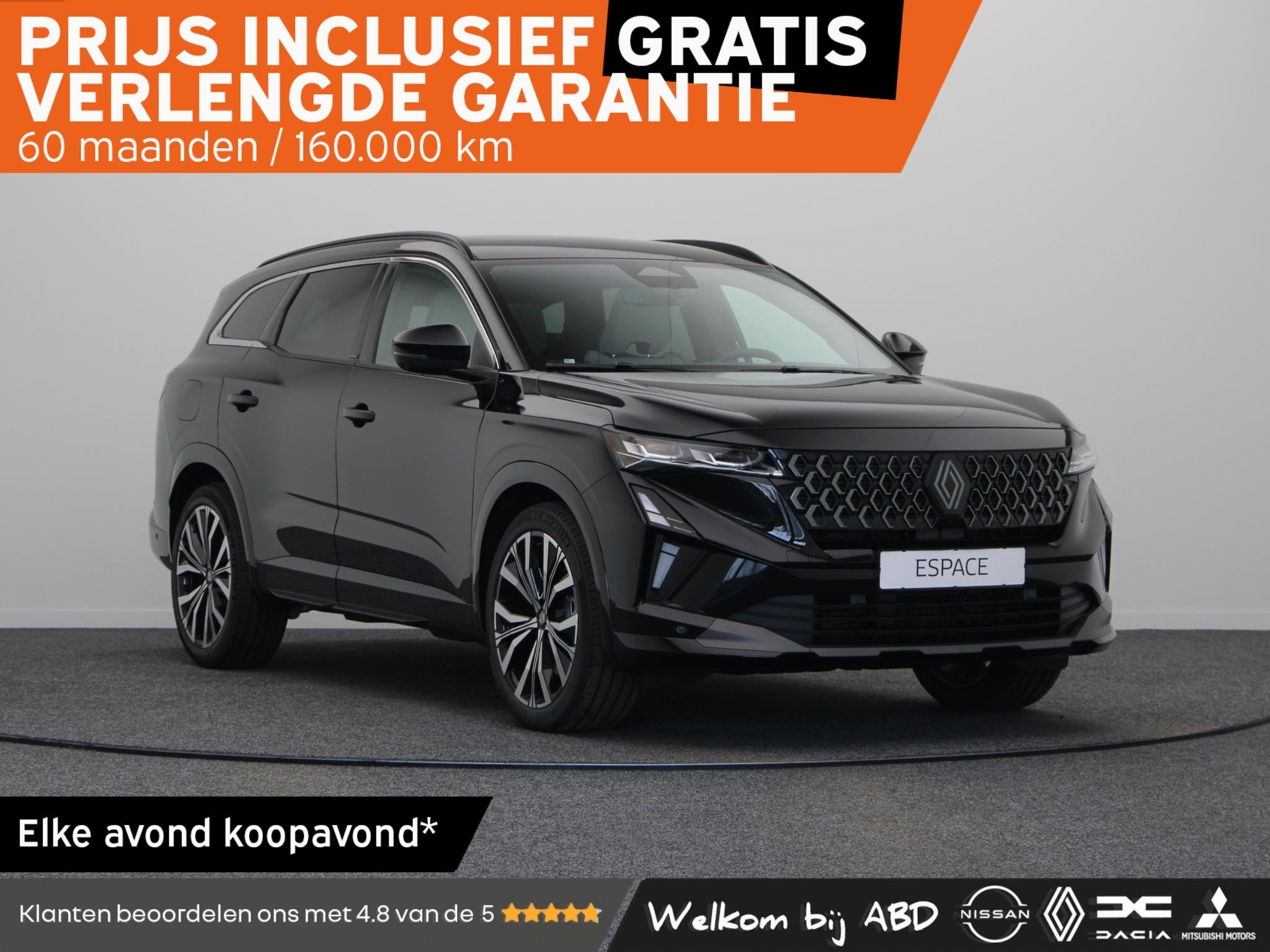 Renault Espace E-Tech full hybrid 200pk iconic 7p. | Vijf ja, Auto's, Renault, Dealer onderhouden, Euro 6, 1199 cc, 2 kWh