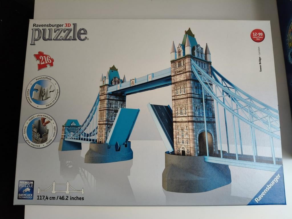 Ravensburger 3d puzzel, London Bridge, Ophalen of Verzenden, Minder dan 500 stukjes, Zo goed als nieuw, Rubik's of 3D-puzzel
