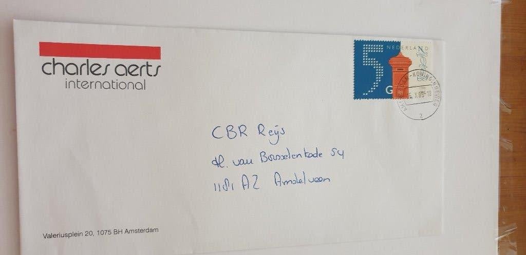 3853 200 jaar postbedrijf 1999, Verzenden