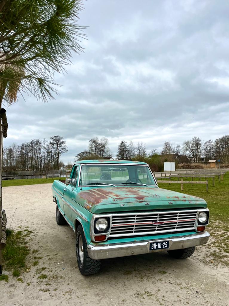 Ford F100 Pickup V8 1969 LPG, Auto's, Automaat, Achterwielaandrijving, 8 cilinders, 1679 kg
