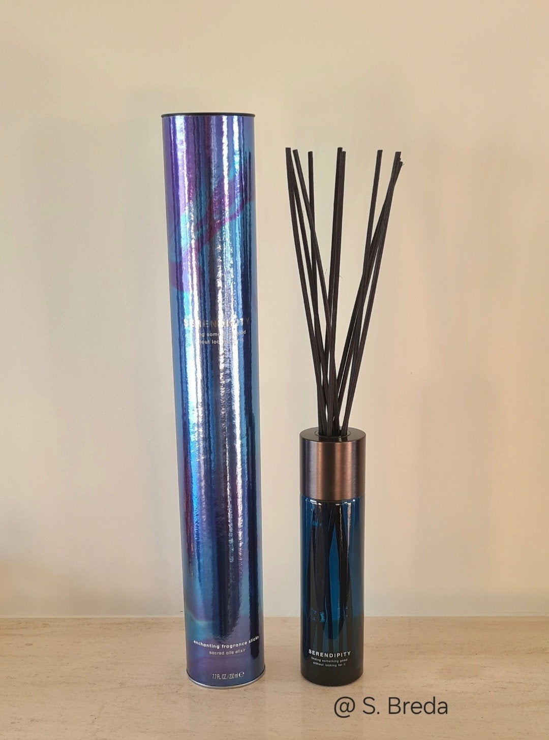 Rituals Geurstokjes houder | Serendipity | LEEG, Ophalen, Zo goed als nieuw, Blauw, Glas