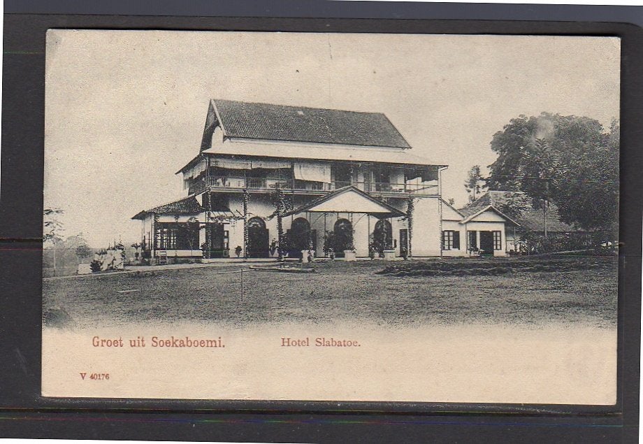 Ned Indië Hotel Slabatoe in Sukubumi  1900 (12-33), Ophalen of Verzenden, Voor 1920, Buiten Europa