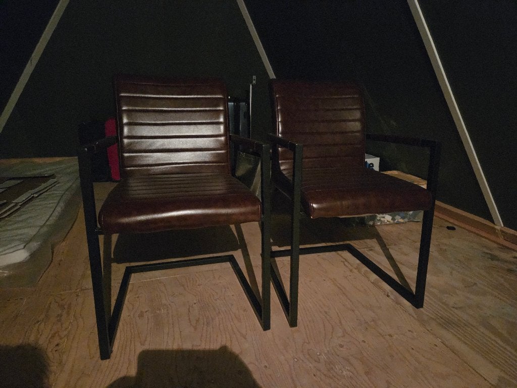 Stoelen, Ophalen, Gebruikt, Twee, Bruin