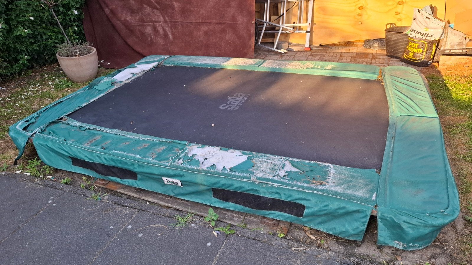 Trampoline 3x2.1m, Kinderen en Baby's, Speelgoed | Buiten | Trampolines, Ophalen, Gebruikt