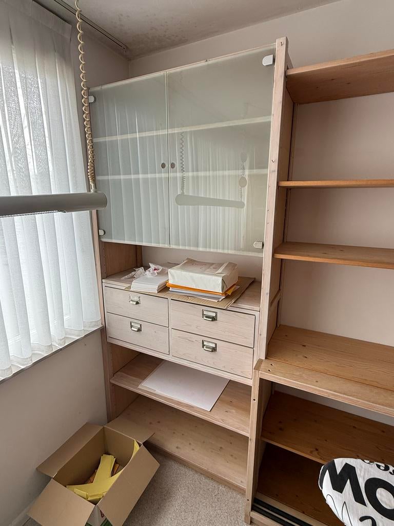 Lundia kast 300x220/210x40) met ladeblok en schuifdeuren, Ophalen, Gebruikt