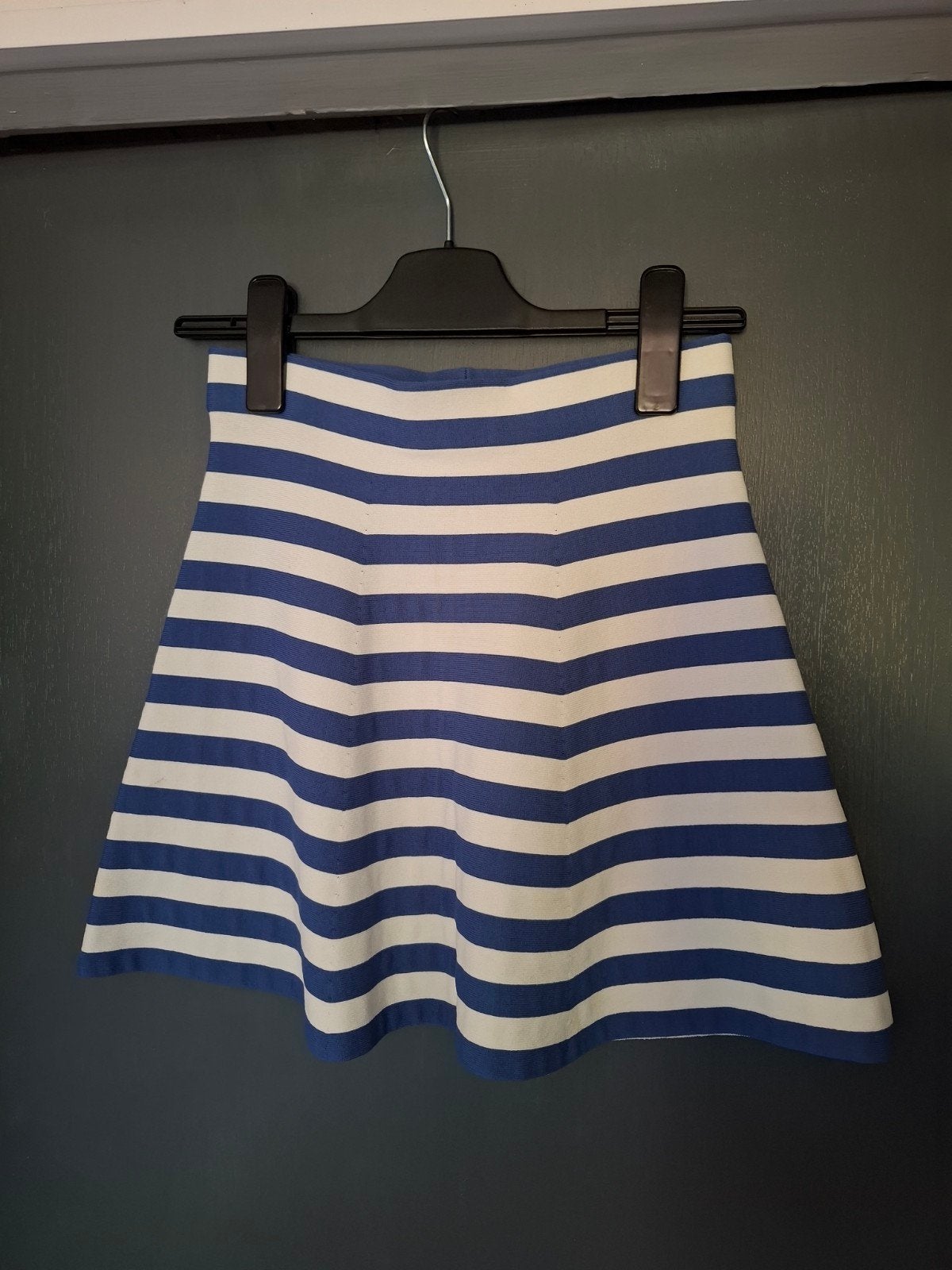Nikkie gestreepte mini-rok - Maat 36 (S), Blauw, Ophalen of Verzenden, Zo goed als nieuw, Nikkie
