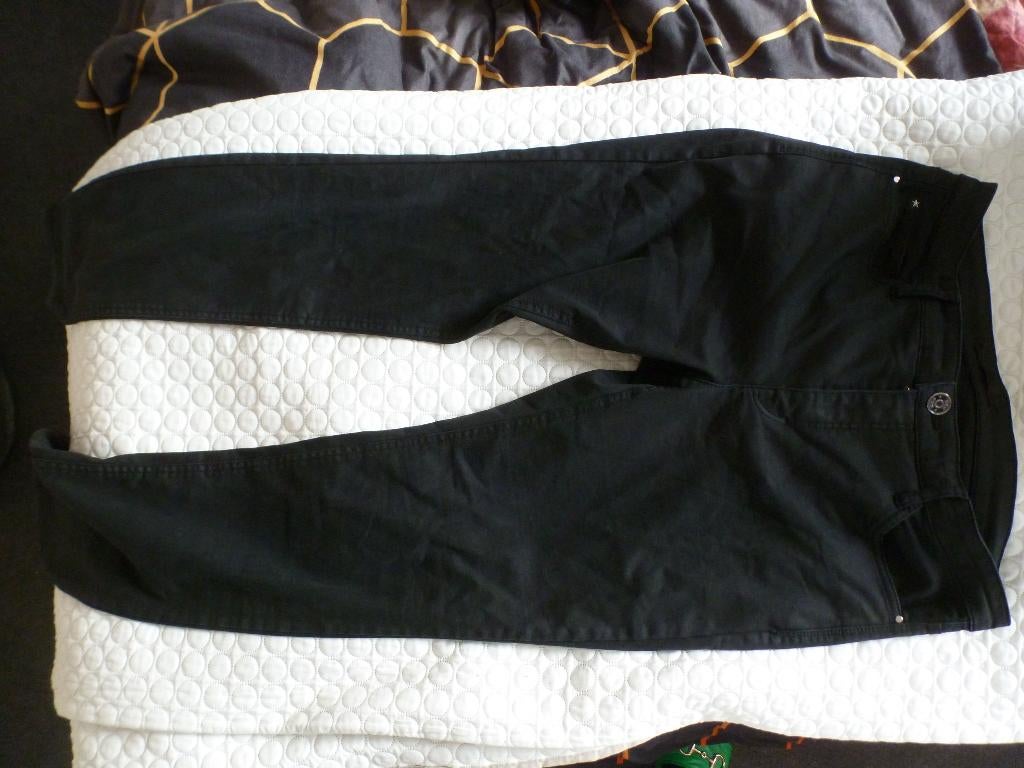 MAC imitatie leer broek ZWART 42 / L32 -GRATIS zend, Verzenden, Zwart, Maat 42/44 (L), Zo goed als nieuw