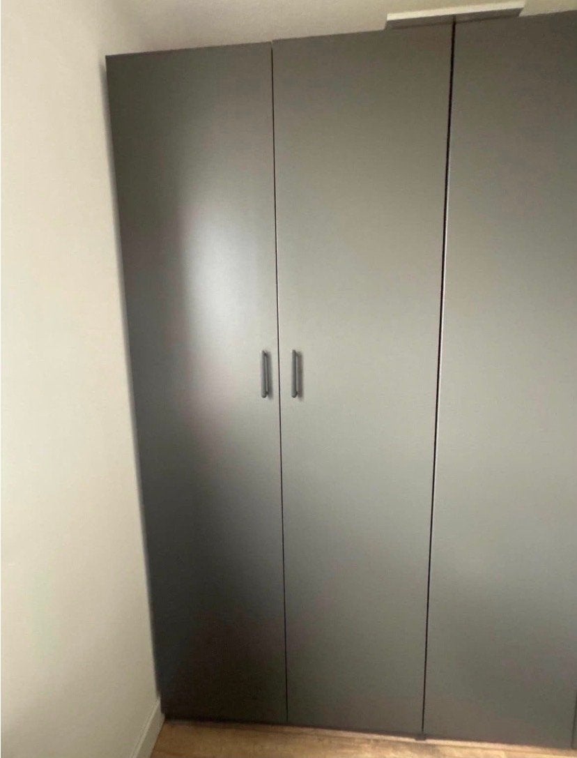 Grijze IKEA PAX kast (100x60x236), Ophalen, 200 cm of meer, 50 tot 100 cm, Zo goed als nieuw