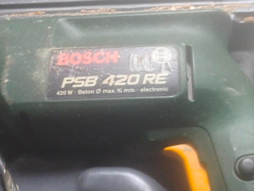 Bosch PSB 420 RE Klopboormachine 420W, Gebruikt, Variabele snelheid, 400 tot 600 watt, Ophalen