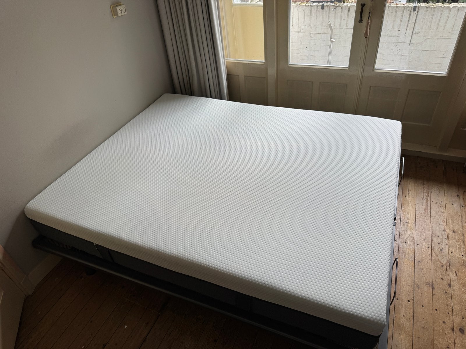 Compleet spiraal bed met Emma matras en topper 180x205 cm, Ophalen, Gebruikt, Tweepersoons, 180 cm