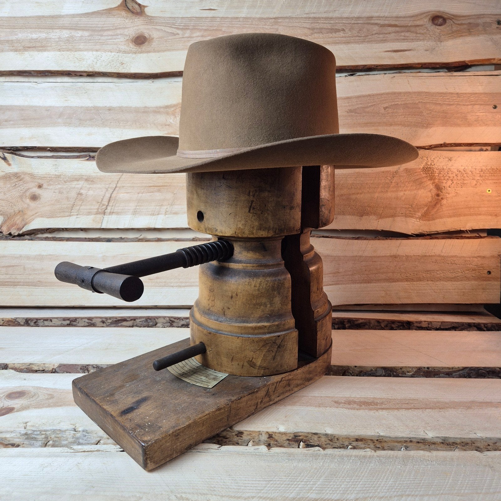 Resistol 3X Western Fedora Rodeo Hoed - Lichtbruin - Maat 56, Resistol, Hoed, Ophalen of Verzenden, 57 cm (M, 7⅛ inch) of minder
