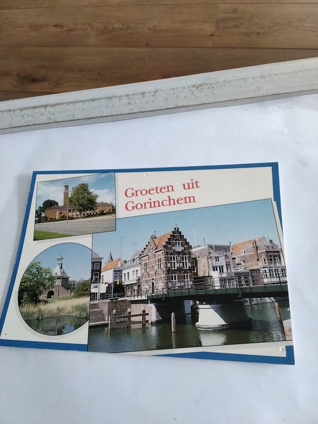 Oude ansichtkaart Groeten uit Gorinchem (Gelopen), Verzamelen, Ophalen of Verzenden, 1980 tot heden, Gelopen, Zuid-Holland