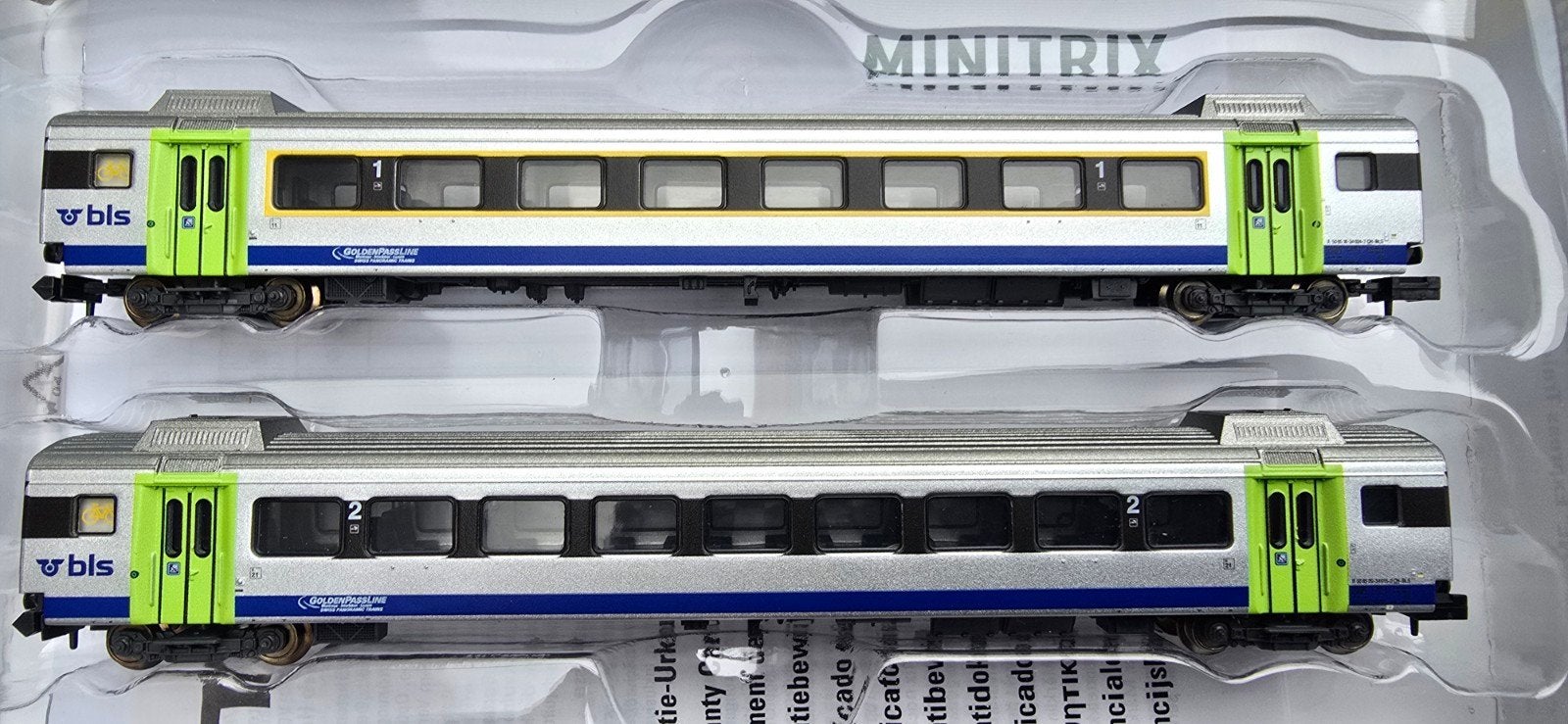 minitrix 18294 BLS Goldenpassline rijtuigset 2dlg nieuw ovp, Hobby en Vrije tijd, Gelijkstroom, Trix, Ophalen of Verzenden, Nieuw