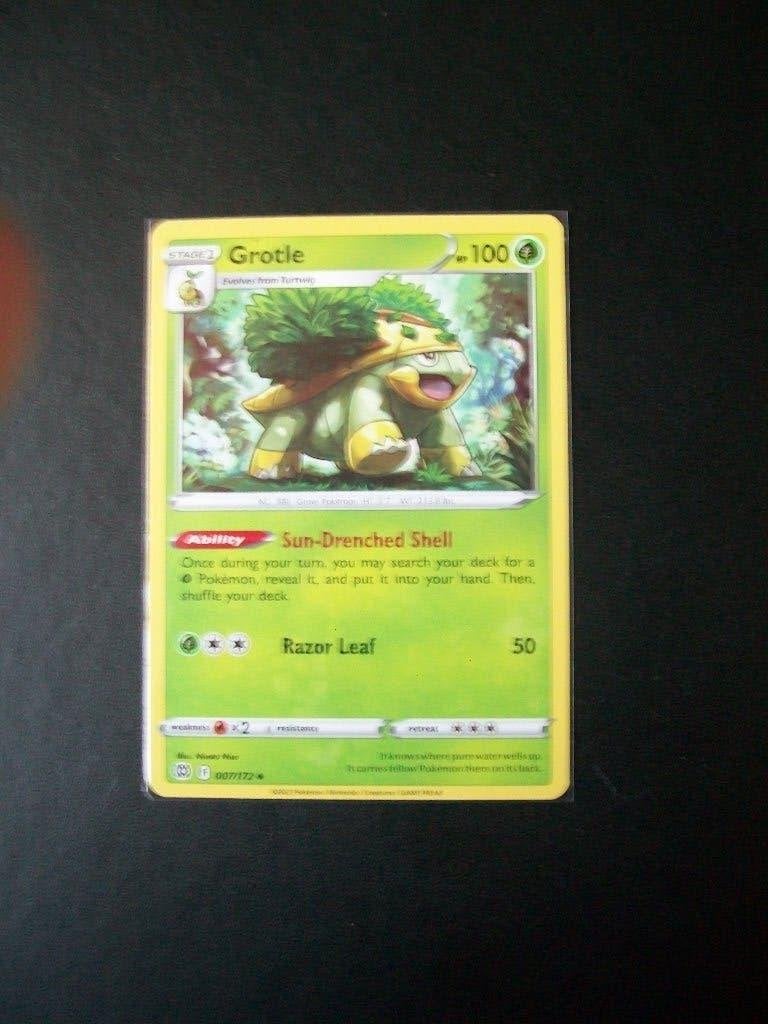 3976: Nieuwe Pokemon Kaart GROTLE HP 100 (077/172), Verzenden, Nieuw, Losse kaart