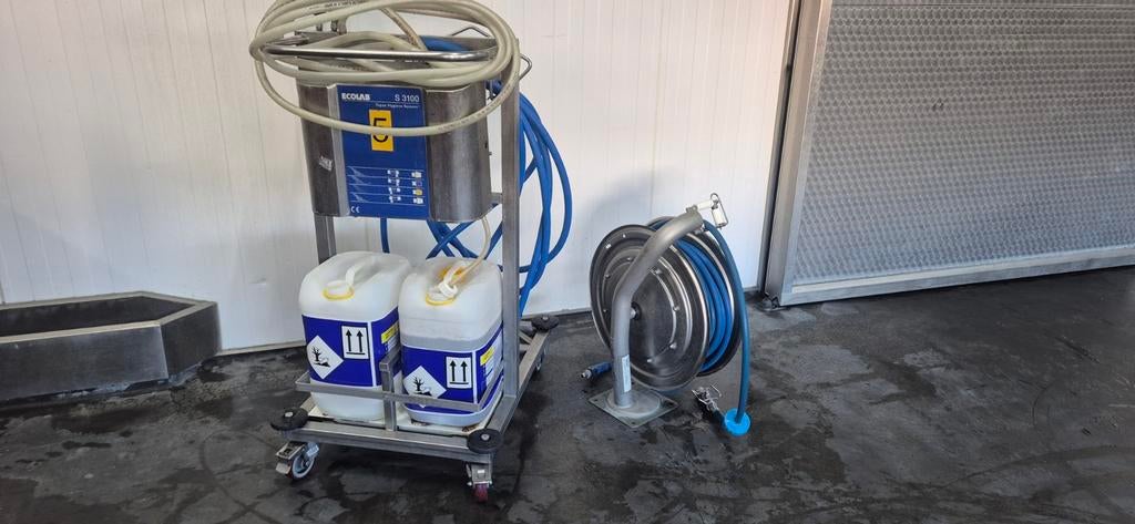 Rvs haspel, slanghaspel, nederman, haspel, horeca., Ophalen, Benzine