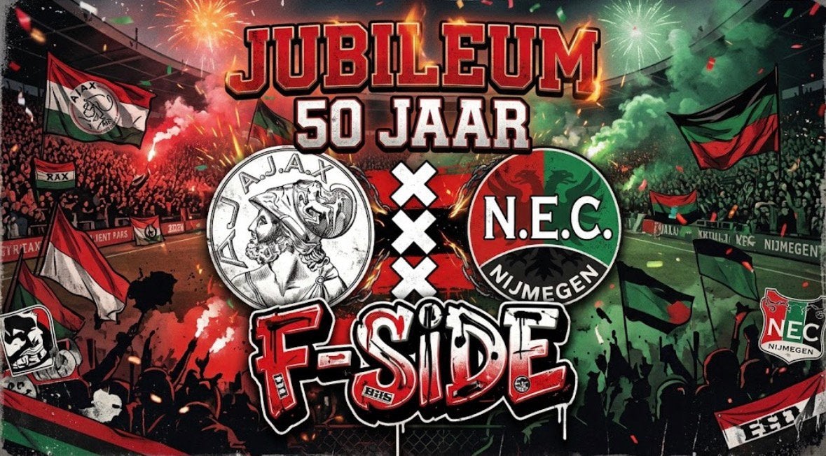 Ajax vs NEC | 2 tickets vak 117 | EERSTE RING!, Twee personen, Oktober