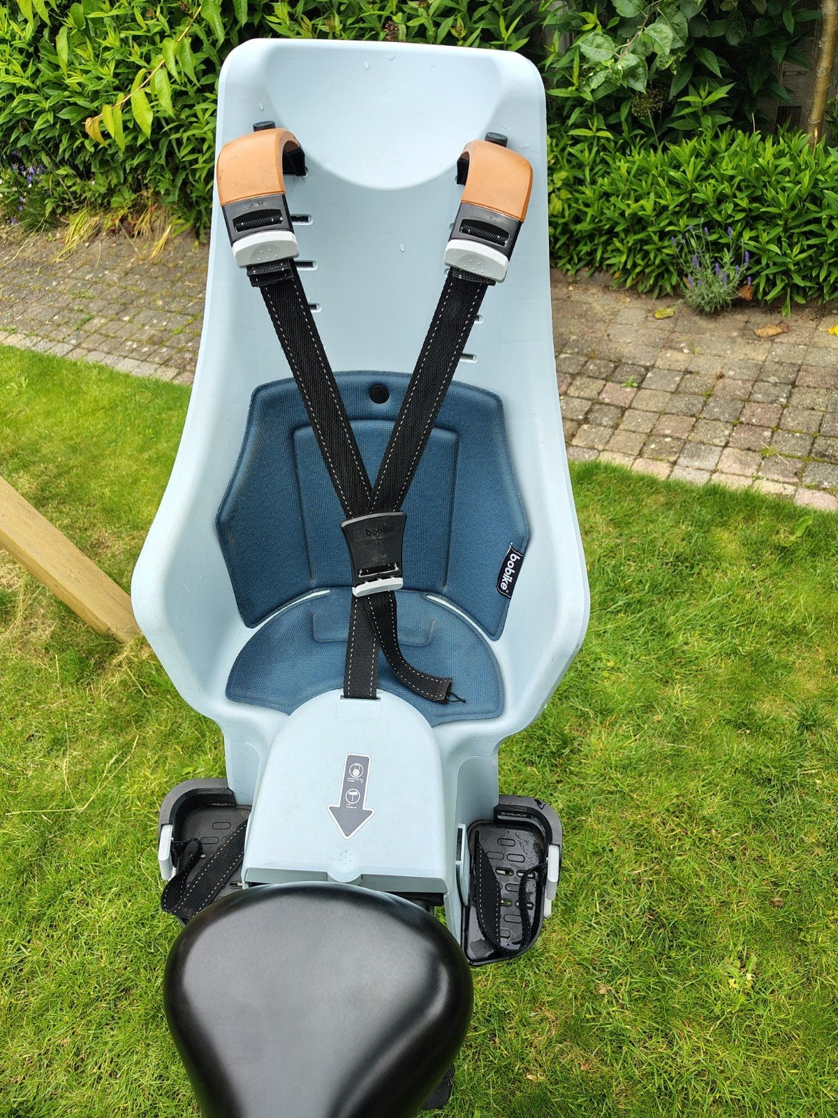 Bobike Maxi Exclusive E-BD Achterzitje, Fietsen en Brommers, Fietsaccessoires | Fietsstoeltjes, Ophalen, Gebruikt