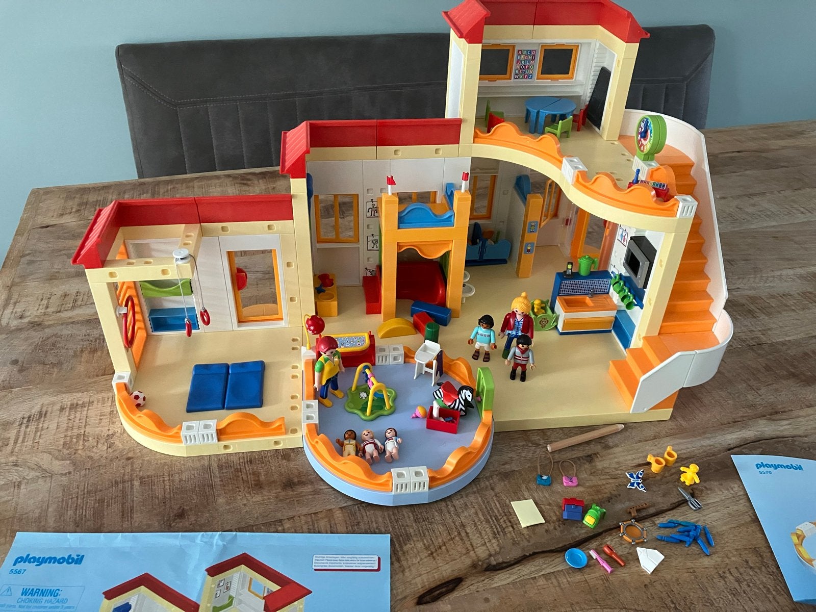 Playmobil Peuterspeelzaal/Kinderdagverblijf met extra's, Ophalen, Gebruikt, Los playmobil