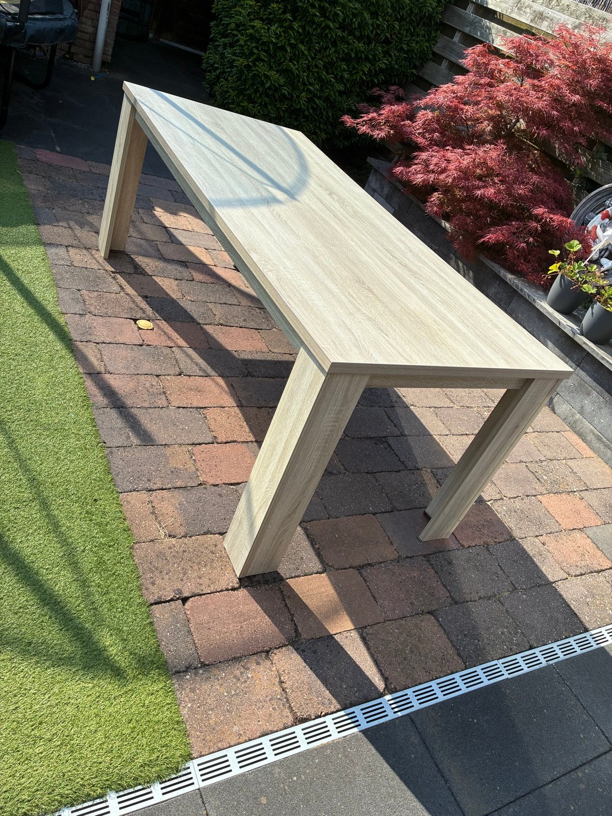 Lichte houten eettafel - Zo goed als nieuw, Huis en Inrichting, Tafels | Eettafels, Ophalen, 50 tot 100 cm, Zo goed als nieuw