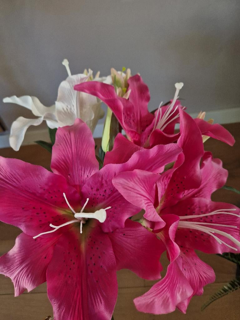 Kunstbloemen en plantje, Ophalen, Binnen, Gebruikt, Kunstbloem