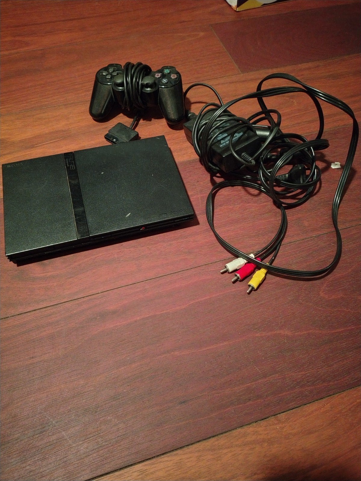 PlayStation 2 Slim met controller en 6 games, Zwart, Ophalen of Verzenden, Met 1 controller, Slim