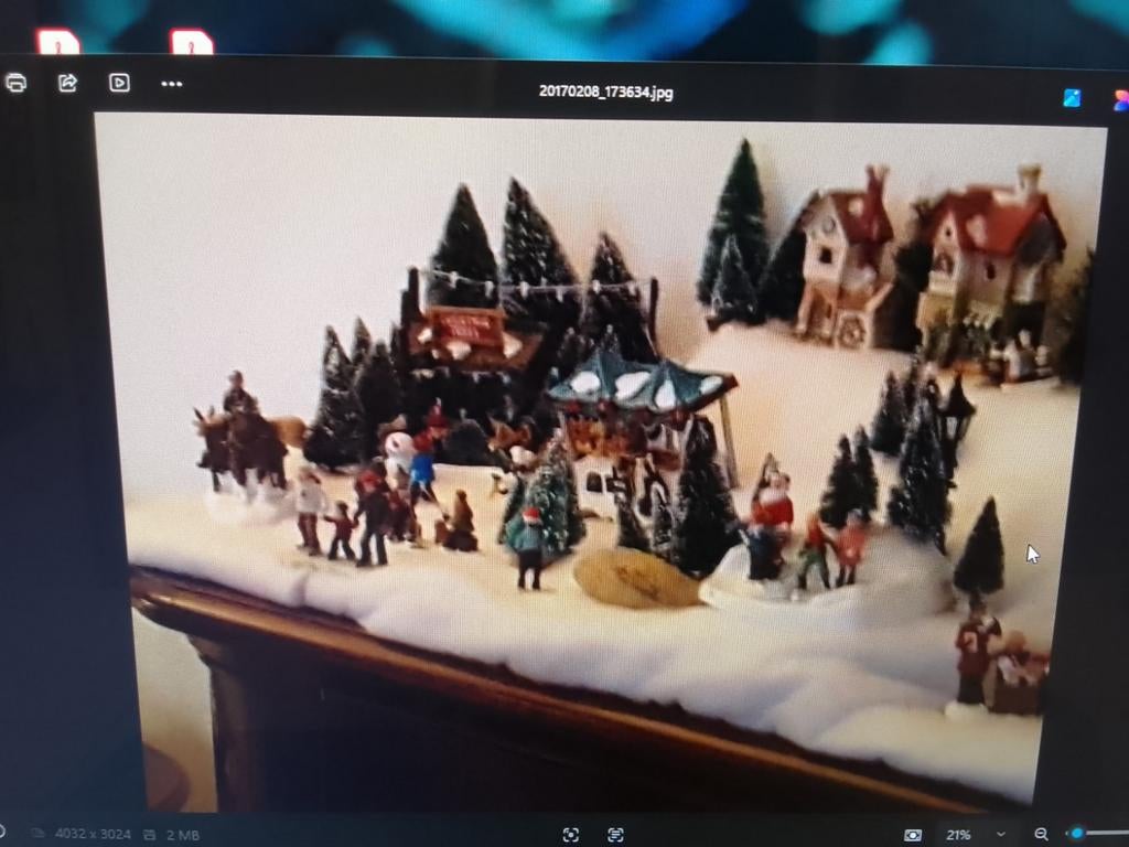Kerstdorp, Ophalen