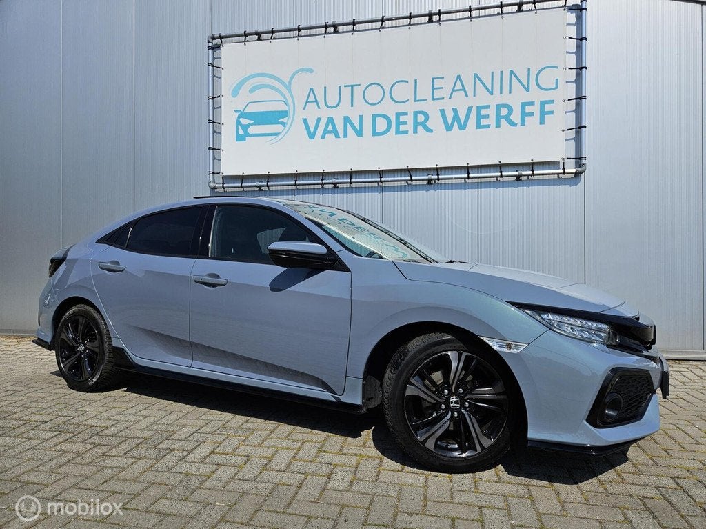 Honda Civic 1.5 i-VTEC Sport Plus Sonic Grey nette auto!, Voorwielaandrijving, Automatische klimaatregeling, Euro 6, 4 cilinders