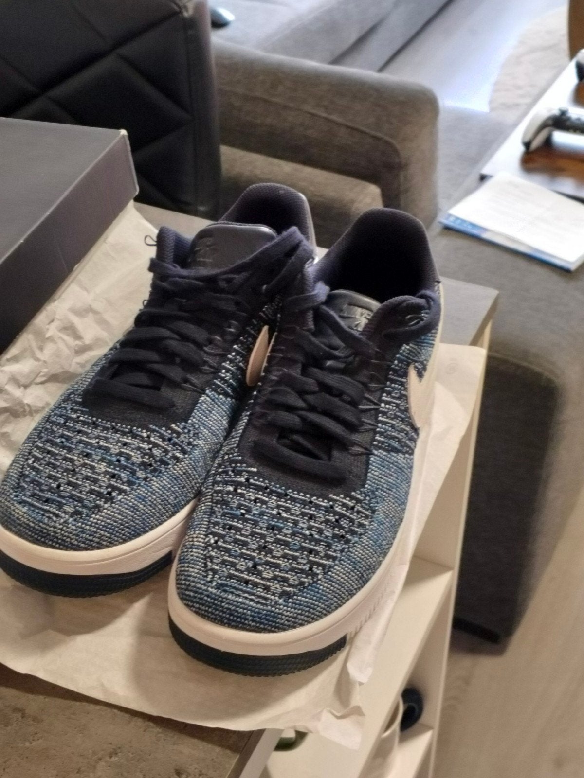 Nike Air Force 1 Ultra Flyknit Low - Zo goed als nieuw, Blauw, Nike Air, Ophalen of Verzenden, Zo goed als nieuw