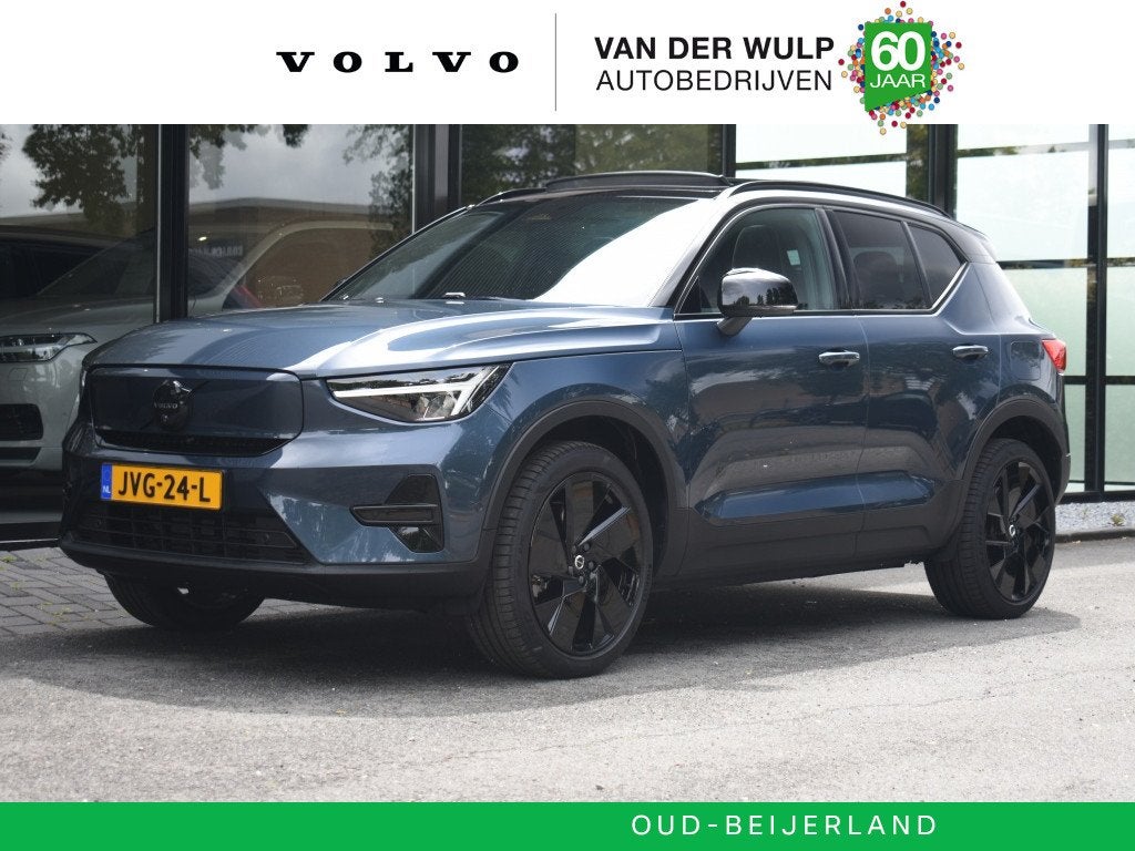Volvo EX40 Twin Performance 442pk/82kWh Ultra Black Edition, Auto's, Volvo, 0 cilinders, Volvo Selected Used Cars, Blauw, 24 maanden