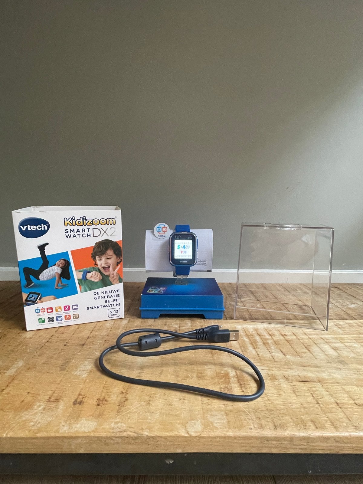 VTech Kidizoom Smart Watch DX2 - Blauw, Kinderen en Baby's, Ophalen of Verzenden, Zo goed als nieuw, 6 jaar of ouder