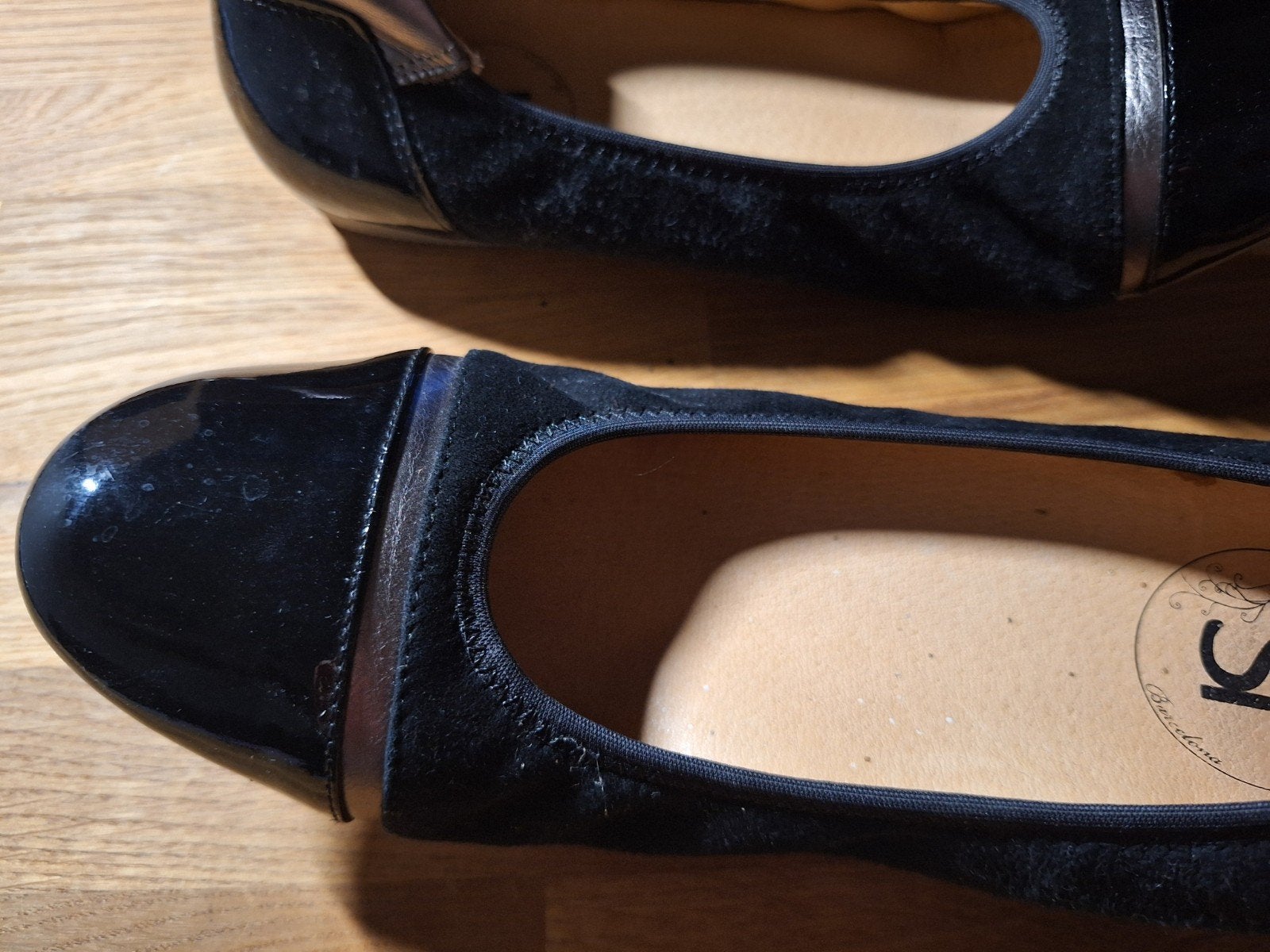 Zwarte ballerina's maat 37, Merk Sí, Ophalen, Gedragen, Zwart, Ballerina's