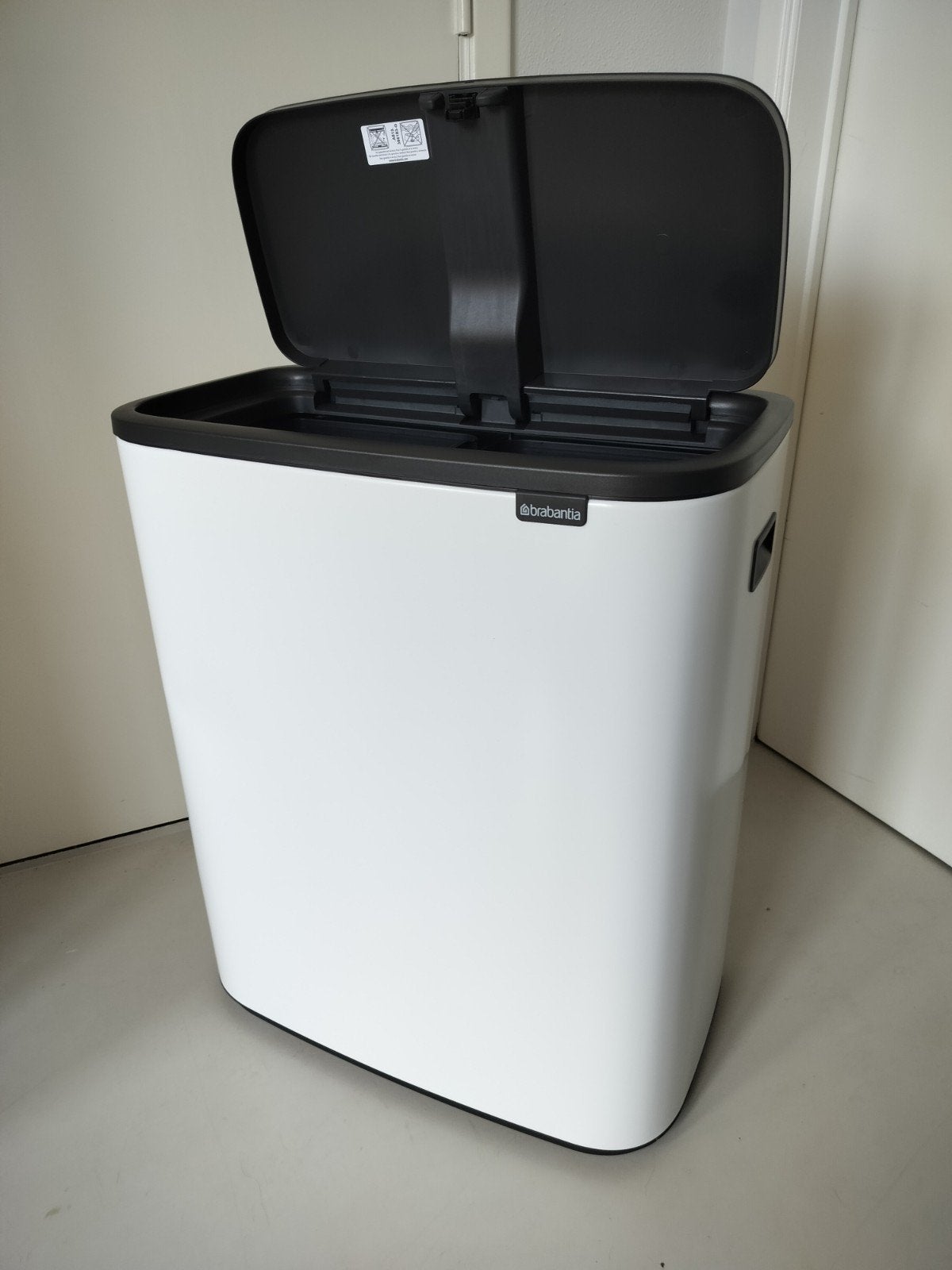Brabantia Touch wit 2x30 liter nieuw!, Wit, Nieuw, Minder dan 100 cm, 25 tot 50 cm