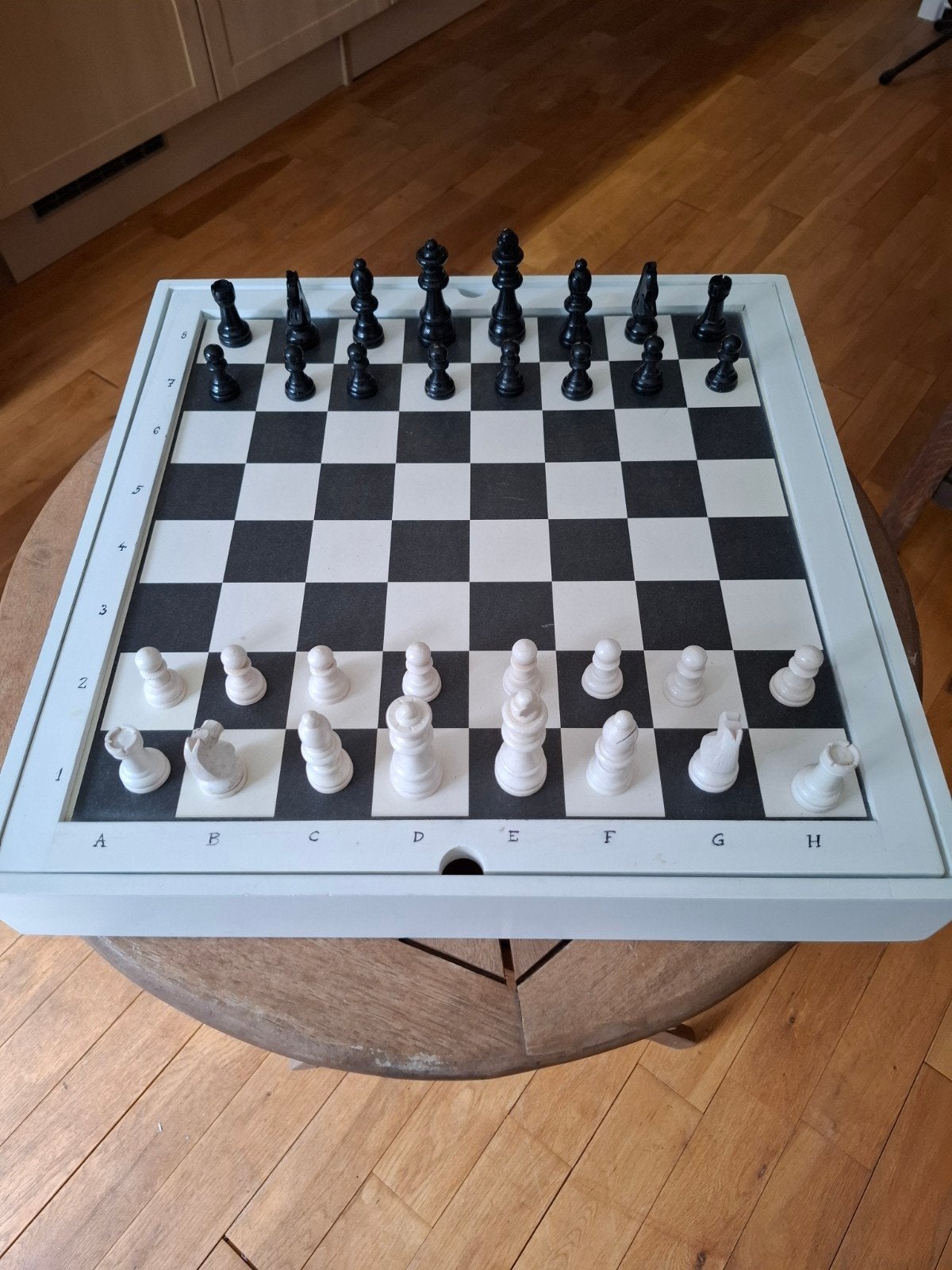 Mooie schaak/backgammon combinatie, Ophalen of Verzenden, Zo goed als nieuw