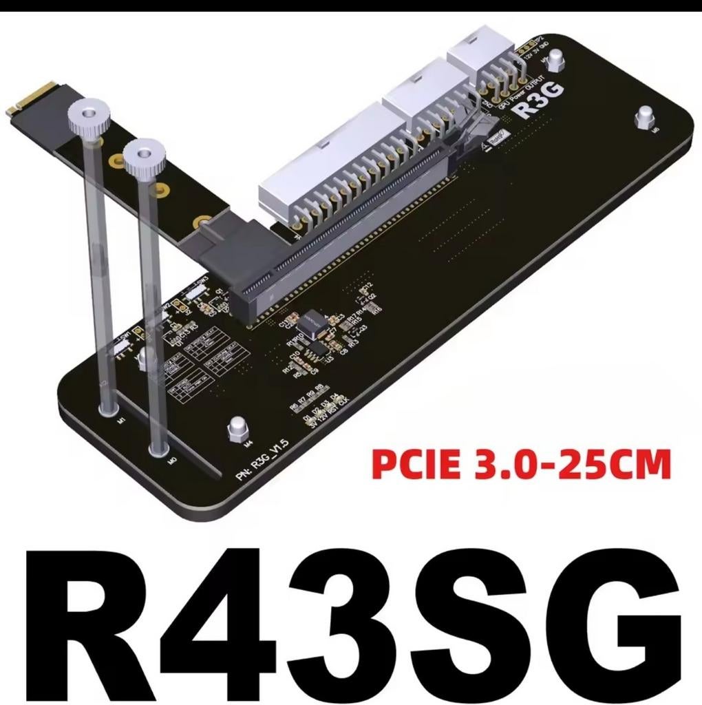 eGPU Dock R43SG met Dell 220W Voeding voor DIY Externe GPU, Computers en Software, PCI-Express 3, Gebruikt, Overige soorten, Ophalen of Verzenden