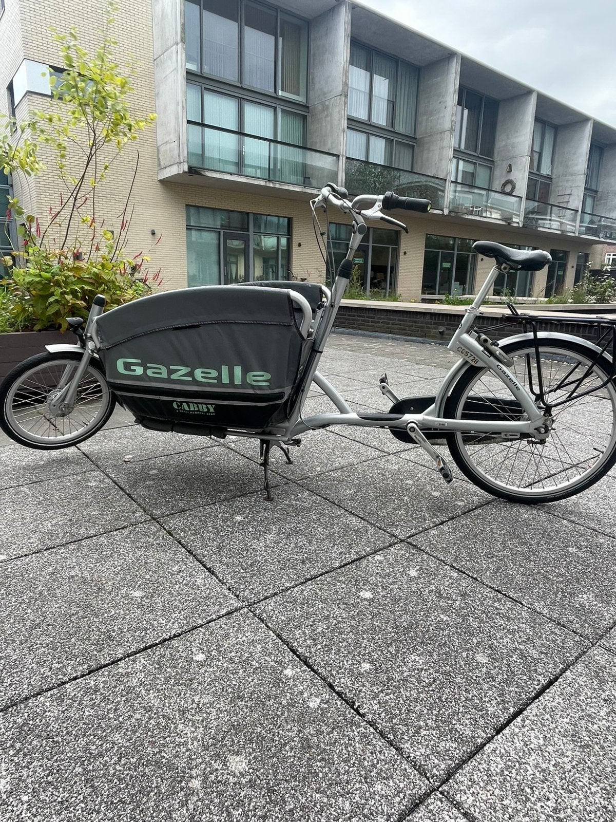 Gazelle Cabby bakfiets – opknapper, Ophalen, Gebruikt, Opvouwbaar, 2 kinderen