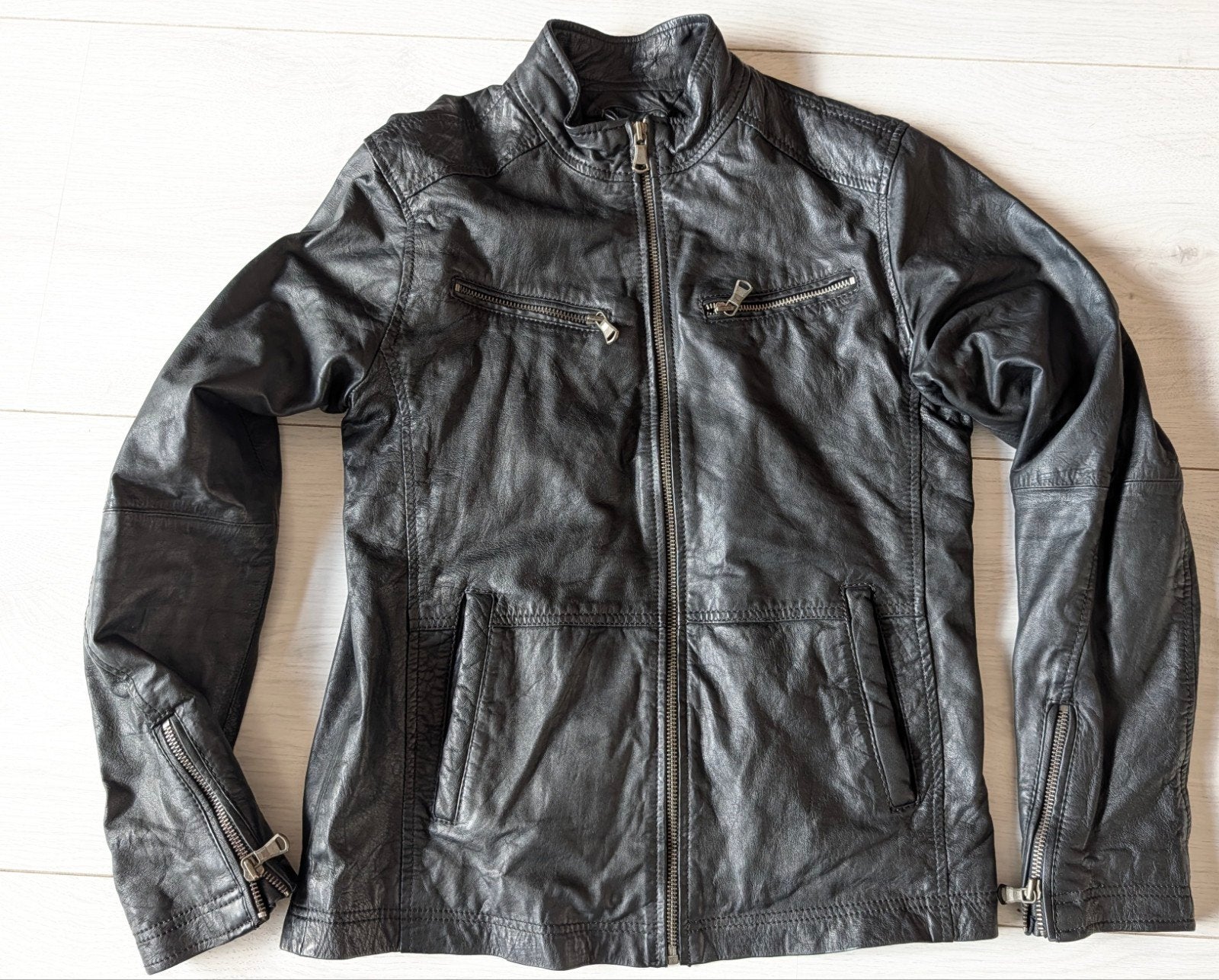 lamslederen Jacket van Autark in maat M, Zwart, Autark, Zo goed als nieuw, Verzenden