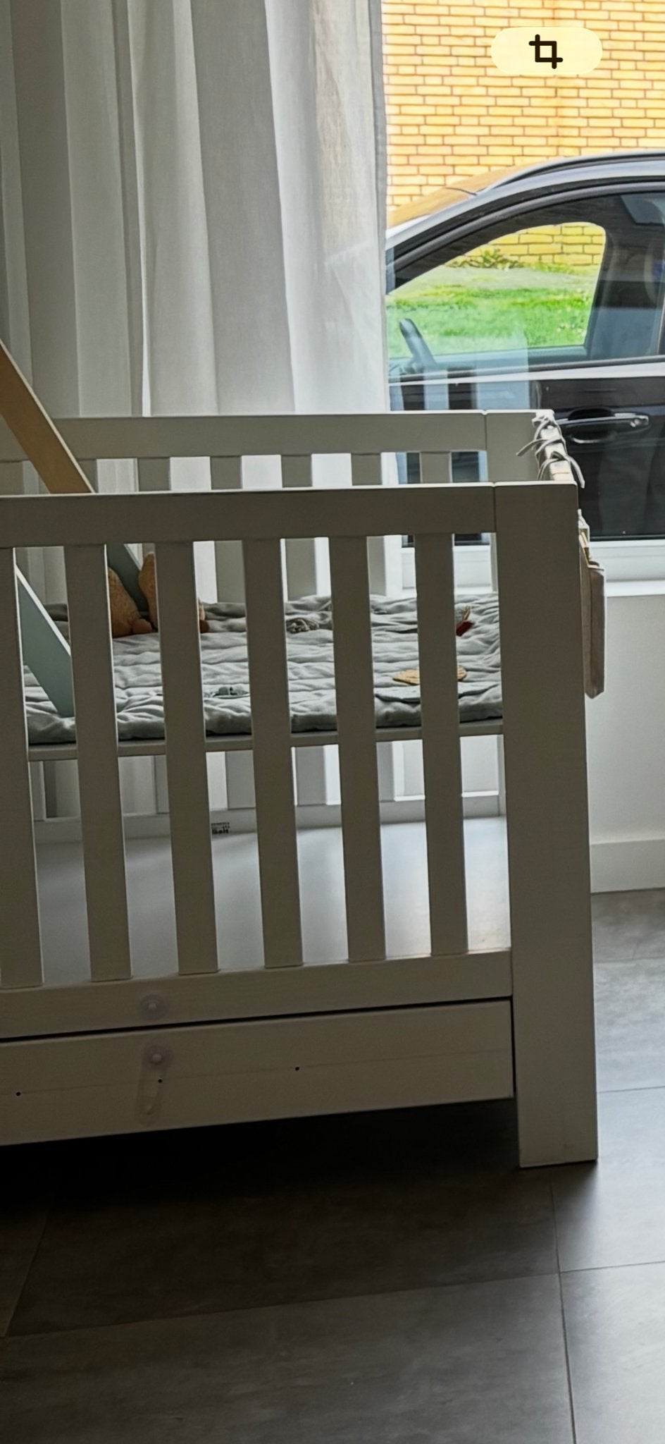 Wit ledikant witte box met lade, Kinderen en Baby's, Ophalen, Gebruikt, Lade