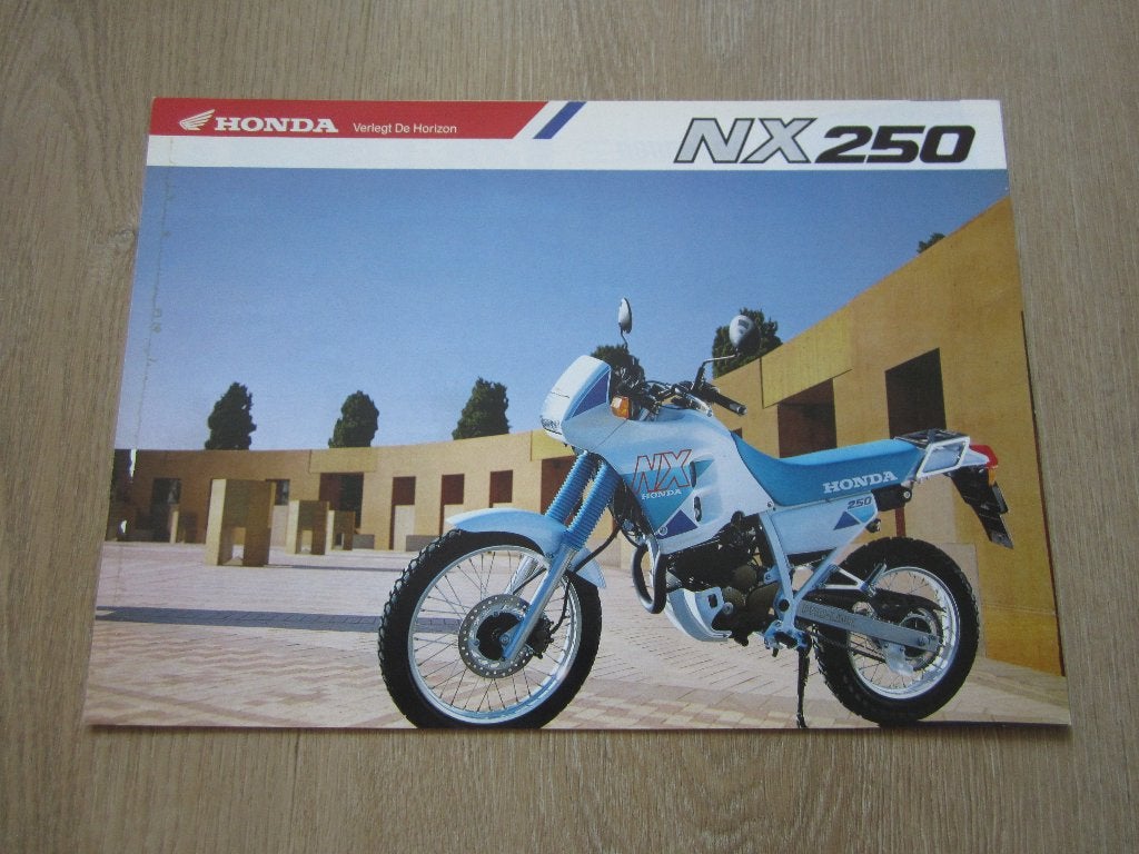 Honda NX 250 brochure folder 1990 ?, Ophalen of Verzenden, Honda