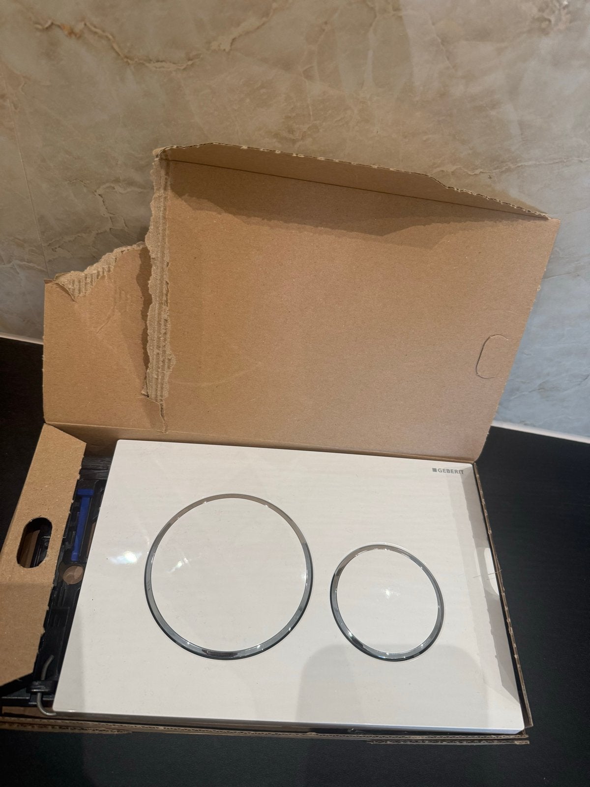 Geberit Sigma20 bedieningsplaat voor toilet - Wit/Chroom, Ophalen of Verzenden, Nieuw, Chroom, Toilet