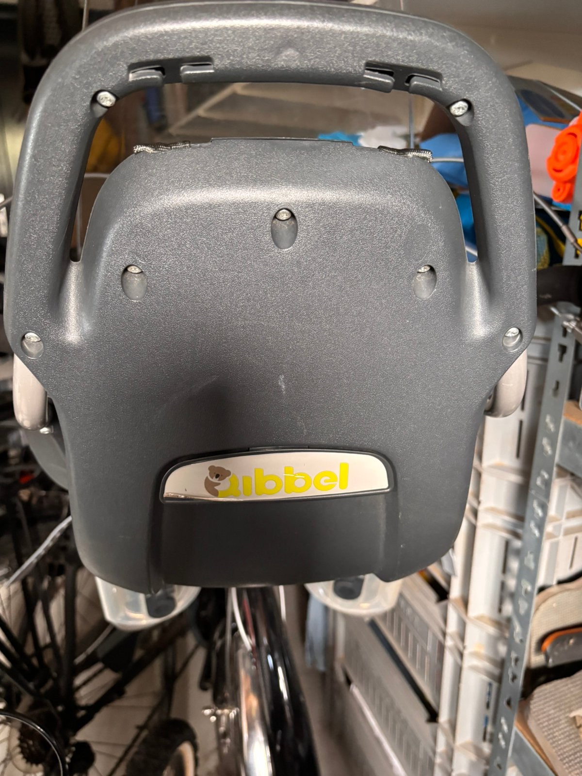 Qibbel voorzitje incl windscherm, Ophalen, Gebruikt, Voorzitje, Voetsteuntjes