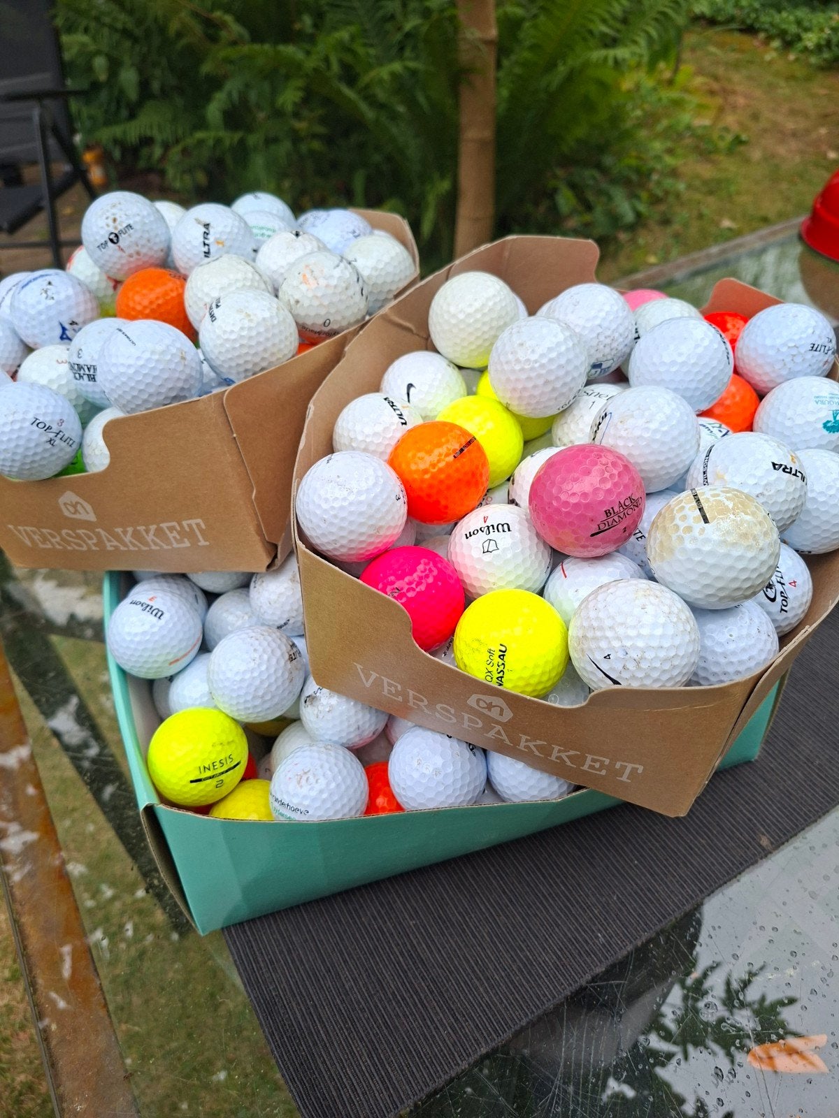 300 prima golfballen - diverse topmerken, Ophalen of Verzenden, Gebruikt, Bal(len)