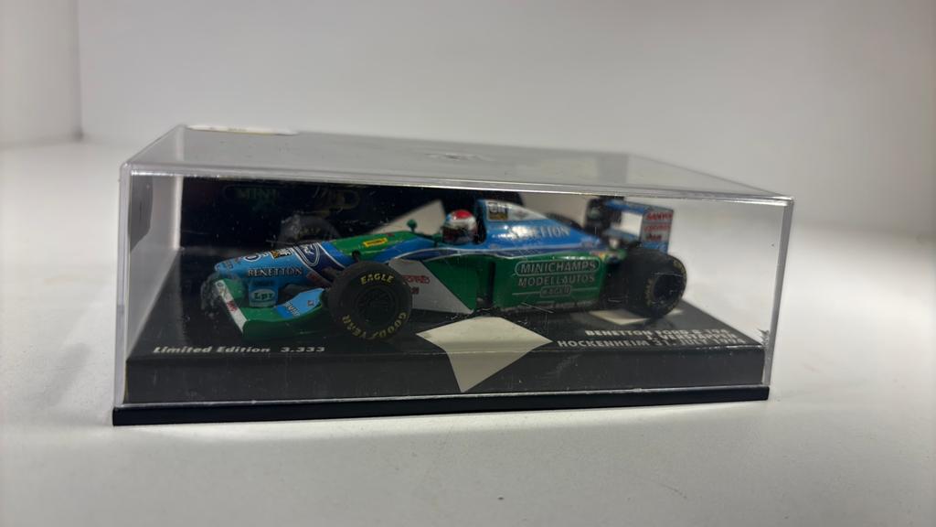 F1 Benetton ford b 194 j. Verstappen 1994 minichamps 1.43, Hobby en Vrije tijd, Modelauto's | 1:43, Auto, Ophalen of Verzenden