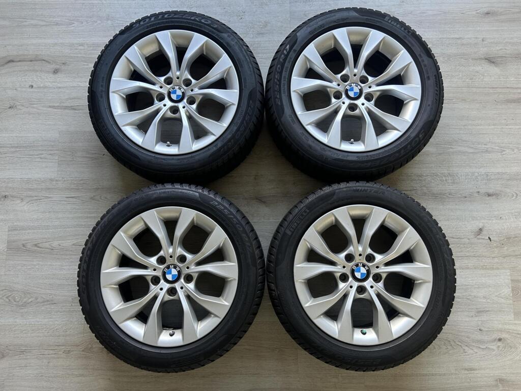 BMW 1 3 serie Velgen 17inch 5x120 TPMS Pirelli winterbanden, Ophalen, Gebruikt, Banden en Velgen, 17 inch