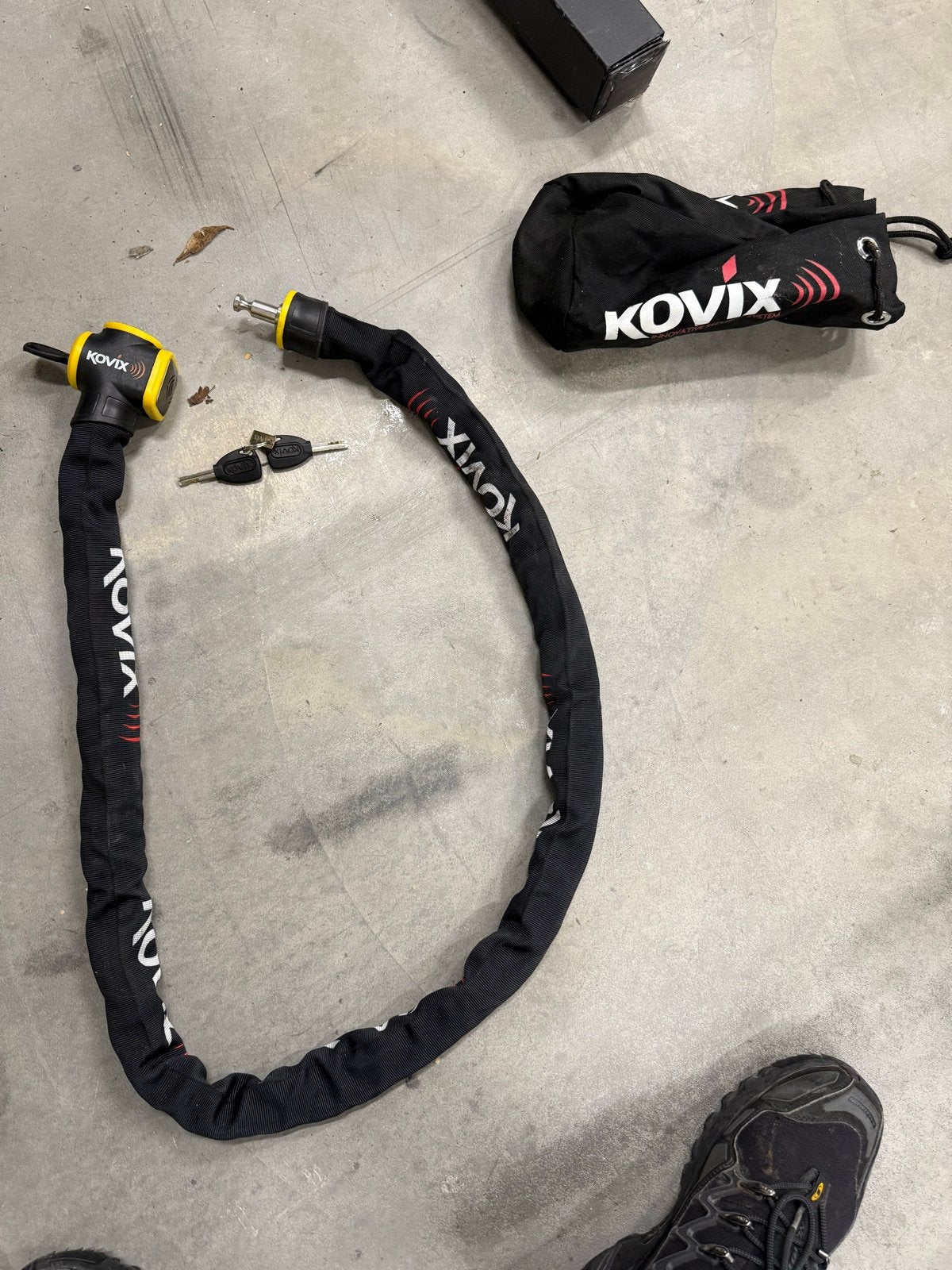 Kovix KCL8-120 Kettingslot met Alarm - Zo goed als nieuw, Ophalen, Alarm, Zo goed als nieuw, Kettingslot
