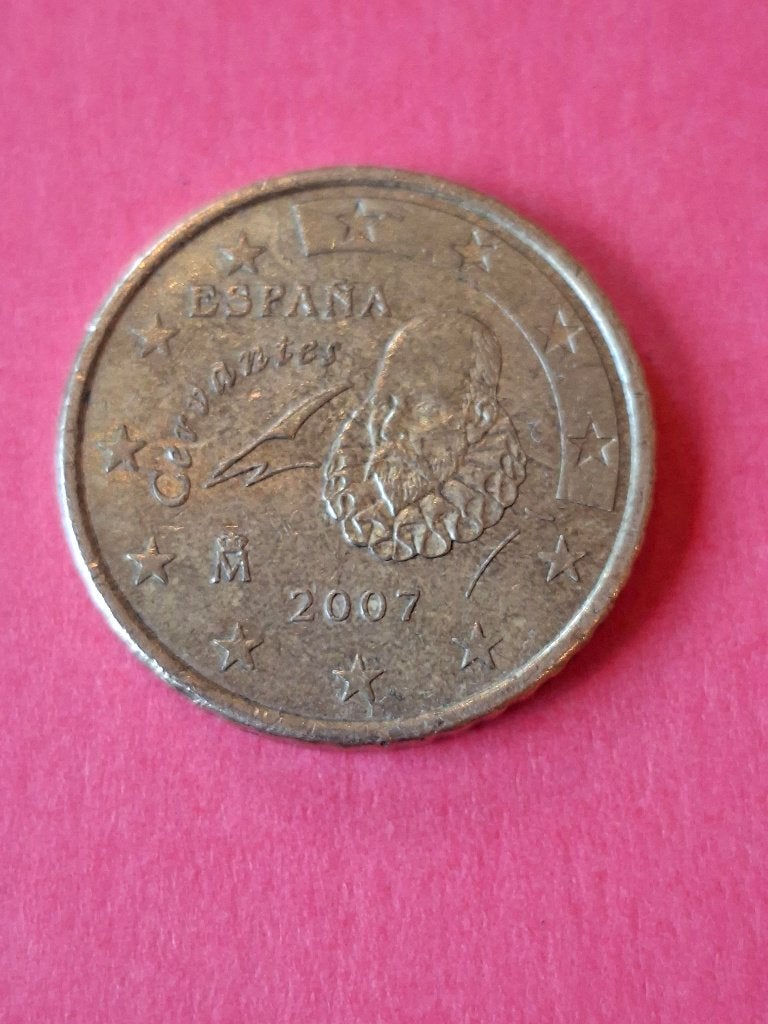 2007 Spanje 50 cent, schaars, Verzenden, Spanje, 50 cent, Losse munt