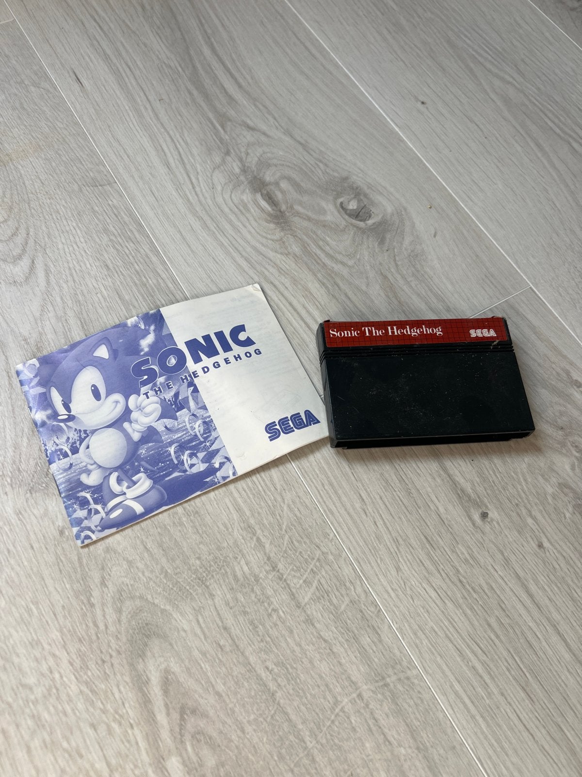 Sonic The Hedgehog (Sega Master System) met handleiding, Spelcomputers en Games, Games | Sega, Ophalen, Gebruikt, 1 speler, Platform