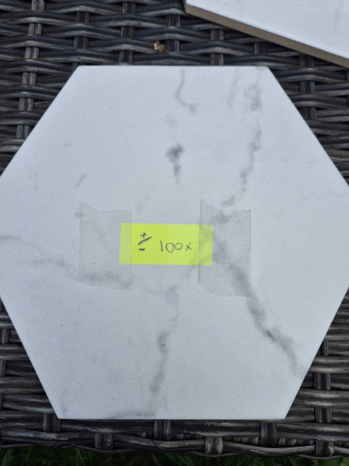 Zeshoekige Carrara Hexagon Wandtegels - Wit Marmerlook, Ophalen, Nieuw, Minder dan 20 cm, Minder dan 5 m²