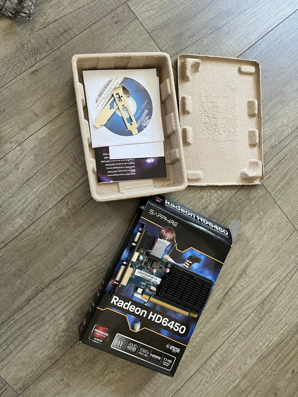 Sapphire Radeon HD6450 Grafische Kaart - Zo goed als nieuw, Ophalen of Verzenden, Zo goed als nieuw