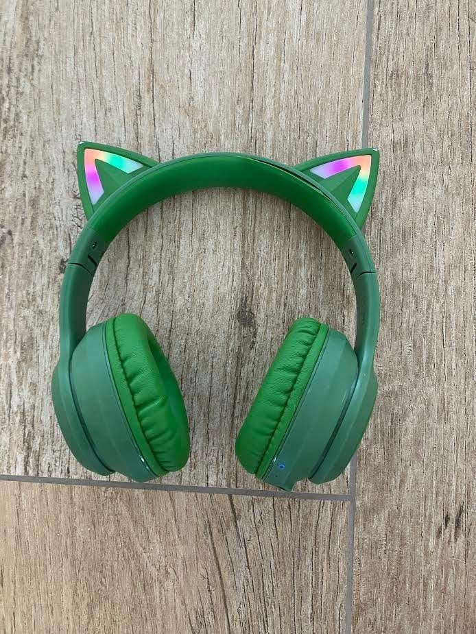 koptelefoon kind met noise reduction, Audio, Tv en Foto, Koptelefoons, Zo goed als nieuw, Over-ear, Groen, Draadloos